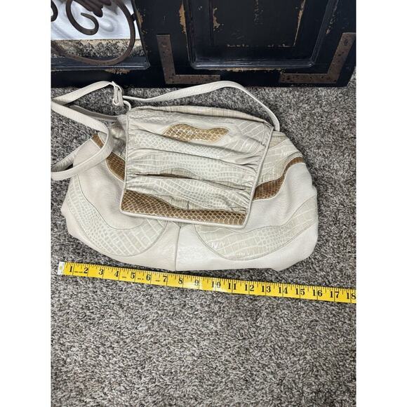 SHARIF Vintage Exotic Skin Patchwork Leather Clutch Crossbody Bag 80s/90s